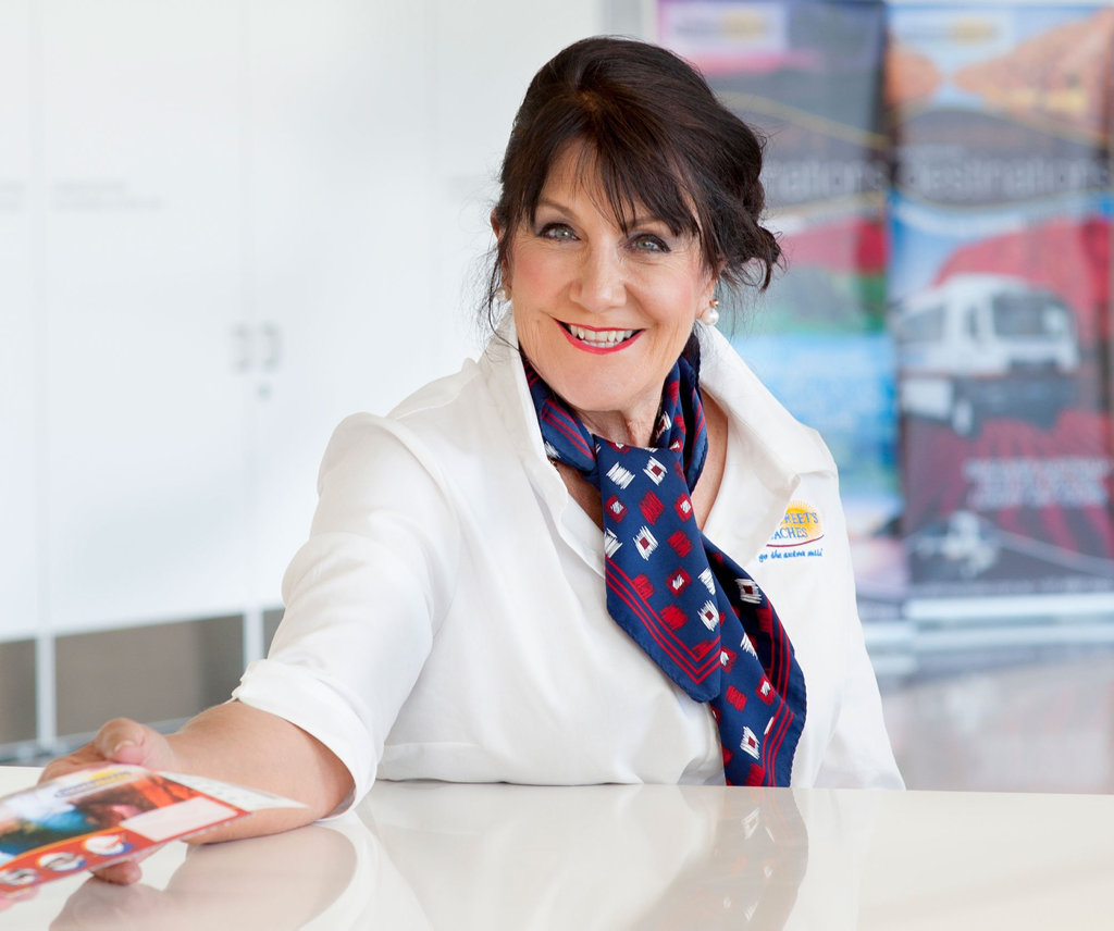 International tour coordinator, Sue McPherson